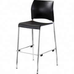 National Public Seating - Stationary Stools Type: Stool with Back Base Type: Standard - Exact Tool & Supply