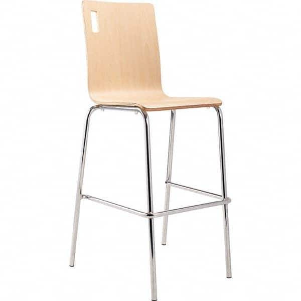 National Public Seating - Stationary Stools Type: Stool with Back Base Type: Standard - Exact Tool & Supply