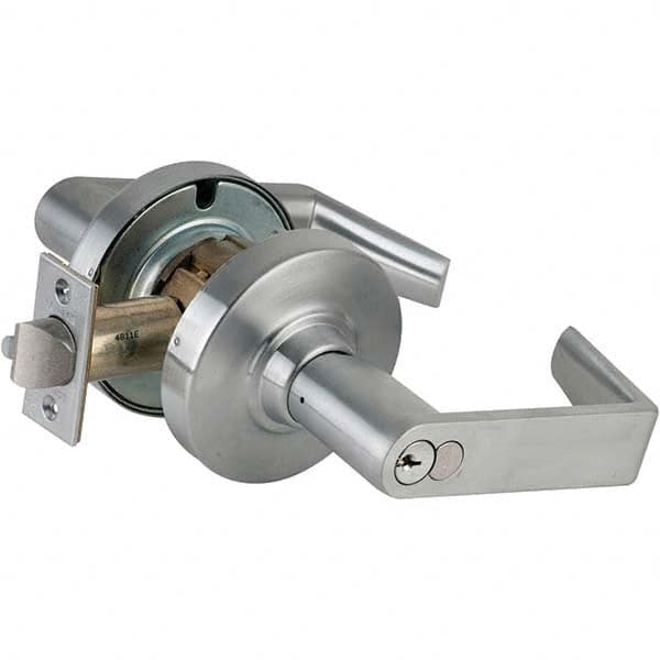 Schlage - Storeroom Lever Lockset for 1-5/8 to 2-1/8" Doors - Exact Tool & Supply