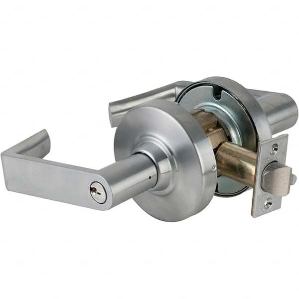 Schlage - Office Lever Lockset for 1-5/8 to 2-1/8" Doors - Exact Tool & Supply