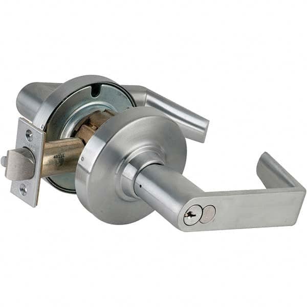 Schlage - Entrance Lever Lockset for 1-5/8 to 2-1/8" Doors - Exact Tool & Supply