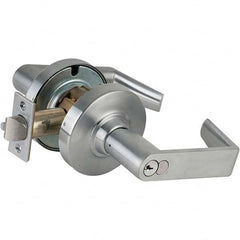 Schlage - Entrance Lever Lockset for 1-5/8 to 2-1/8" Doors - Exact Tool & Supply