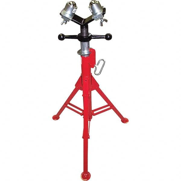 Rothenberger - Pipe Support Stands & Jacks Type: Hi-Jack With Dual-Wheel Roller Head Minimum Pipe Diameter: 1/2 (Inch) - Exact Tool & Supply