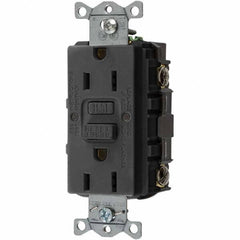 Bryant Electric - GFCI Receptacles Grade: Commercial Color: Black - Exact Tool & Supply