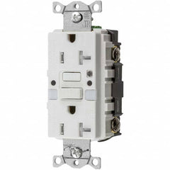 Bryant Electric - GFCI Receptacles Grade: Commercial Color: White - Exact Tool & Supply