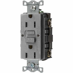 Bryant Electric - GFCI Receptacles Grade: Commercial Color: Gray - Exact Tool & Supply