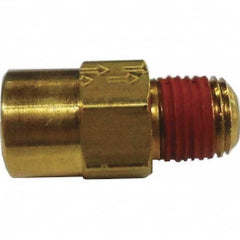 Control Devices - Check Valves Design: Check Valve Pipe Size (Inch): 1/4 x 1/4 - Exact Tool & Supply