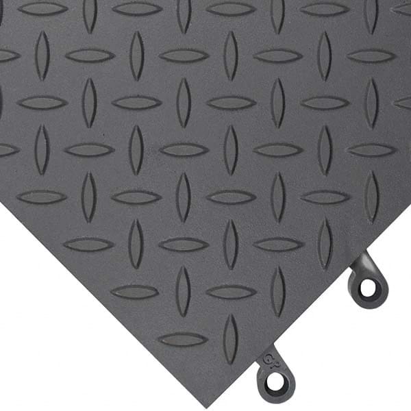 Wearwell - 1 10-Piece 18" Long x 18" Wide x 7/8" Thick, Anti-Fatigue Modular Matting System - Exact Tool & Supply