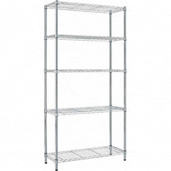 ALERA - 1,250 Lb Capacity 5 Shelf Wire Shelving - Starter Unit - Exact Tool & Supply