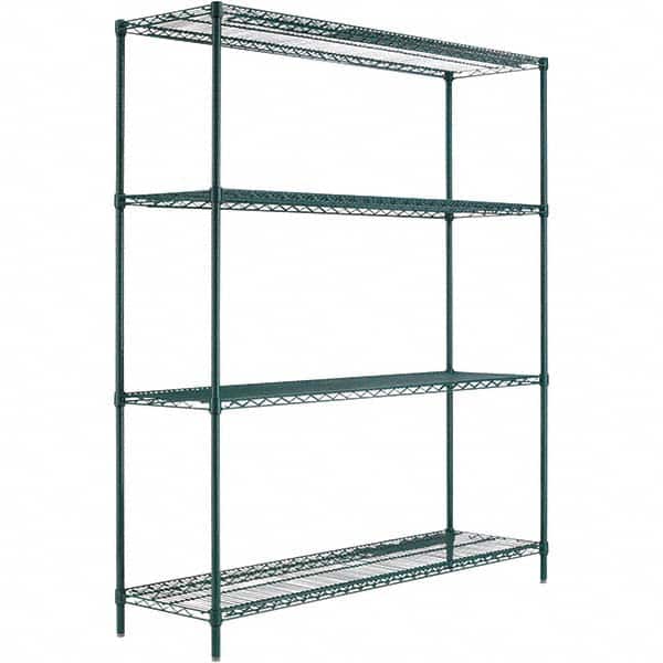 ALERA - 4,000 Lb Capacity 4 Shelf Wire Shelving - Starter Unit - Exact Tool & Supply