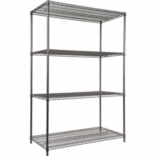 ALERA - 4,000 Lb Capacity 4 Shelf Wire Shelving - Starter Unit - Exact Tool & Supply