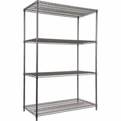 ALERA - 4,000 Lb Capacity 4 Shelf Wire Shelving - Starter Unit - Exact Tool & Supply