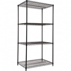 ALERA - 4,000 Lb Capacity 4 Shelf Wire Shelving - Starter Unit - Exact Tool & Supply