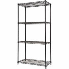 ALERA - 5,000 Lb Capacity 4 Shelf Wire Shelving - Starter Unit - Exact Tool & Supply