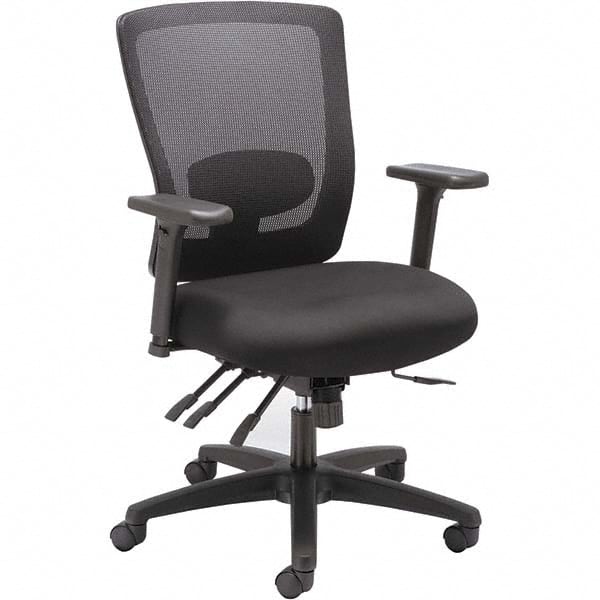 ALERA - 40 to 43-5/8" High Mid-Back Swivel/Tilt Chair - Exact Tool & Supply