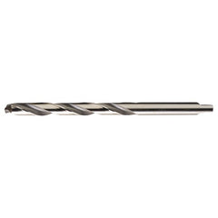 9/16 RHS / RHC HSS+TCT 118 Degree Radial Point Carbide-Tipped Heavy Duty Taper Length Drill - Bright - Exact Tool & Supply