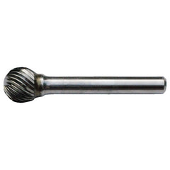 SD-6 Standard Cut Solid Carbide Bur-Ball Shape - Exact Tool & Supply