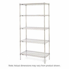 Metro - 2,000 Lb Capacity 5 Shelf Wire Shelving - Starter Unit - Exact Tool & Supply
