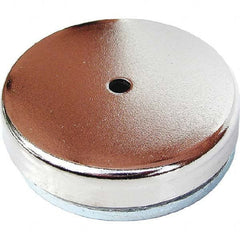 Eclipse - Ceramic Pot Magnets Diameter (Inch): 3-1/4 Height (Decimal Inch): 0.4400 - Exact Tool & Supply