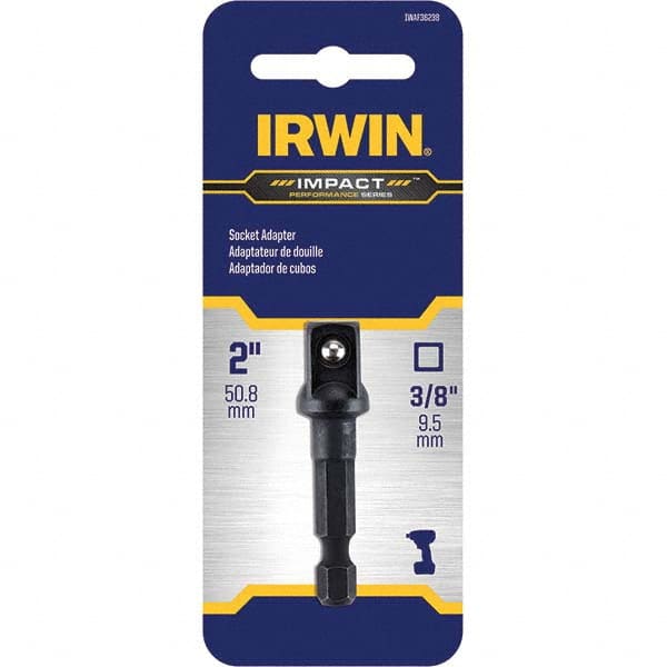 Irwin - 3/8" Hex Impact Socket Adapter - Exact Tool & Supply