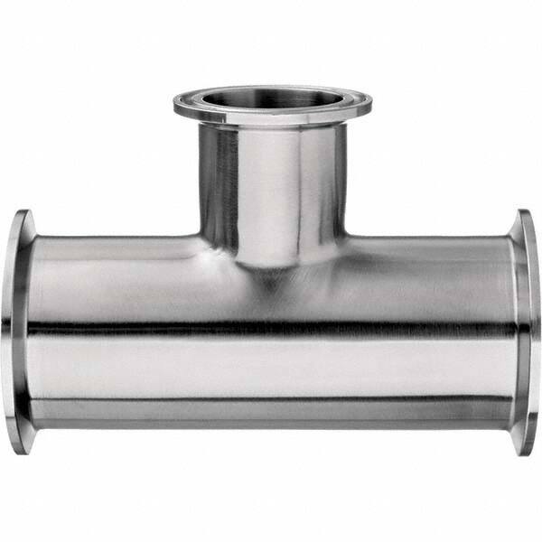 Value Collection - Sanitary Stainless Steel Pipe Fittings Type: Tee Style: Quick-Clamp - Exact Tool & Supply
