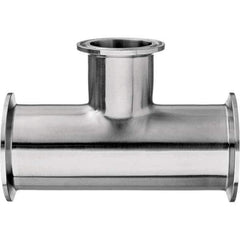 Value Collection - Sanitary Stainless Steel Pipe Fittings Type: Tee Style: Quick-Clamp - Exact Tool & Supply
