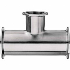 Value Collection - Sanitary Stainless Steel Pipe Fittings Type: Tee Style: Quick-Clamp - Exact Tool & Supply
