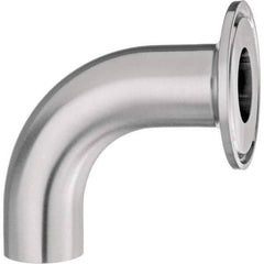 Value Collection - Sanitary Stainless Steel Pipe Fittings Type: 90 Elbow Adapter Style: Quick-Clamp to Butt Weld - Exact Tool & Supply