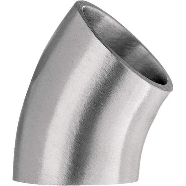Value Collection - Sanitary Stainless Steel Pipe Fittings Type: 45 Short Elbow Style: Butt Weld - Exact Tool & Supply