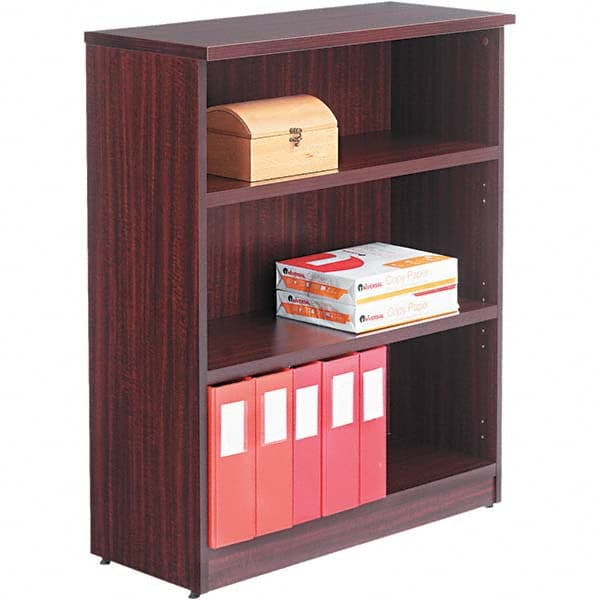 ALERA - Bookcases Height (Inch): 39-3/4 Color: Mahogany - Exact Tool & Supply