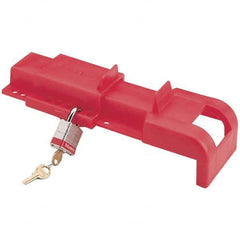 Brady - Pneumatic & Valve Lockouts Type: Butterfly Valve Lockout Maximum Valve Handle Size (Inch): 2 - Exact Tool & Supply
