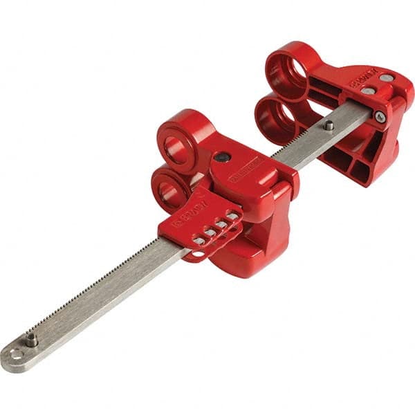 Brady - Pneumatic & Valve Lockouts Type: Gate Valve Lockout Maximum Valve Handle Size (Inch): 3 - Exact Tool & Supply