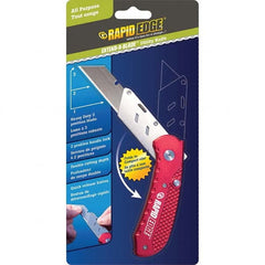 Rapid Edge - Pocket & Folding Knives Knife Type: Utility Blade Folding Knife Edge Type: Straight - Exact Tool & Supply