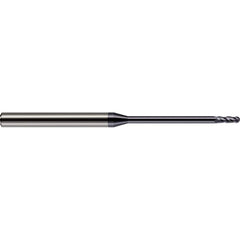 Harvey Tool - Ball End Mills; Mill Diameter (mm): 0.80 ; Mill Diameter (Inch): 1/32 ; Mill Diameter (Decimal Inch): 0.0310 ; Number of Flutes: 4 ; Length of Cut (Inch): 3/32 ; Length of Cut (Decimal Inch): 0.0930 - Exact Tool & Supply