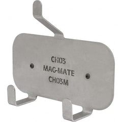 Mag-Mate - Coat & Hat Hooks Type: Double Coat & Hat Hook w/ Magnetic Mount Projection: 2-19/32 (Inch) - Exact Tool & Supply