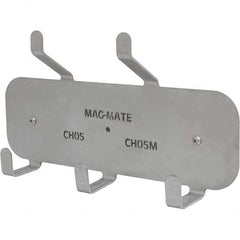 Mag-Mate - Coat & Hat Hooks Type: Double Coat & Hat Hook w/ Magnetic Mount Projection: 2-41/64 (Inch) - Exact Tool & Supply