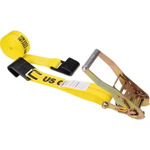 US Cargo Control - Slings & Tiedowns (Load-Rated) Type: Ratchet Tie Down Width (Inch): 2 - Exact Tool & Supply