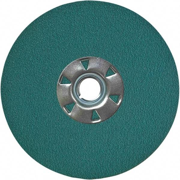 VSM - 7" Diam 7/8" Hole 50 Grit Fiber Disc - Coarse Grade, Zirconia Alumina, 8,000 Max RPM, Series ZF047 - Exact Tool & Supply