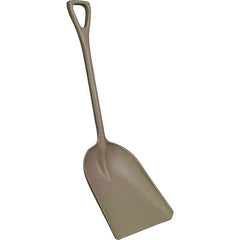 Remco - 17" High x 14" Wide Square Plastic Shovel - 42" Long Plastic D-Grip Handle, No Step - Exact Tool & Supply