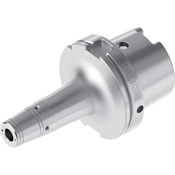 Seco - 5/8" Hole Diam, HSK125 Taper Shank Shrink Fit Tool Holder & Adapter - 5.1083" Projection, 1.2992" Nose Diam, 1.54mm Clamping Depth, Through Coolant - Exact Tool & Supply