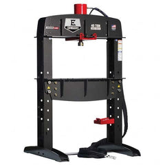 Edwards Manufacturing - Shop Presses; Power Type: Electric ; Pressure (Ton): 40 ; Stroke (Inch): 12-1/4 ; Table Length (Inch): 38 ; Table Depth (Inch): 40-1/2 ; Voltage: 460 - Exact Tool & Supply