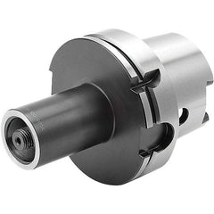 Seco - C8 System Size, HSK125 Taper, Modular Tool Holding System Adapter - 101mm Projection, 80mm Body Diam, 193mm OAL, Through Coolant - Exact Tool & Supply