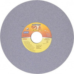Norton - 8" Diam x 1-1/4" Hole x 1/4" Thick, J Hardness, 60 Grit Surface Grinding Wheel - Aluminum Oxide, Type 1, Medium Grade, 3,600 Max RPM, Vitrified Bond, No Recess - Exact Tool & Supply