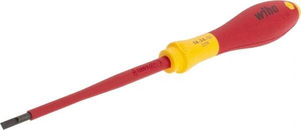 Wiha - Standard Slotted Screwdriver - Ergonomic Handle - Exact Tool & Supply