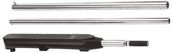 Proto - 1" Drive Micrometer Fixed Head Torque Wrench - 400 Ft/Lb to 2,000 Ft/Lb Torque, 107-1/2" OAL, 10 Ft/Lb Graduation, Ratchet Head - Exact Tool & Supply