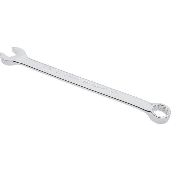 Blackhawk by Proto - 3/4" 12 Point Offset Combination Wrench - 15° Offset Angle, 11" OAL, Steel, Chrome Finish - Exact Tool & Supply