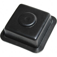 Made in USA - Flame Retardent ABS Housing Plastic Bearing Flange Mount - 4-1/16" Wide x 4-1/4" Outside Diam - Exact Tool & Supply