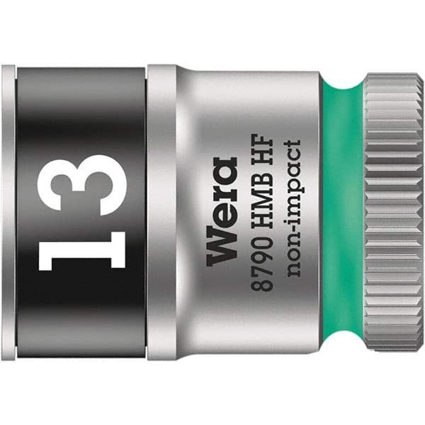 Wera - 3/8" Drive, Standard Hand Socket - Exact Tool & Supply