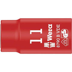 Wera - 3/8" Drive, Standard Hand Socket - Exact Tool & Supply