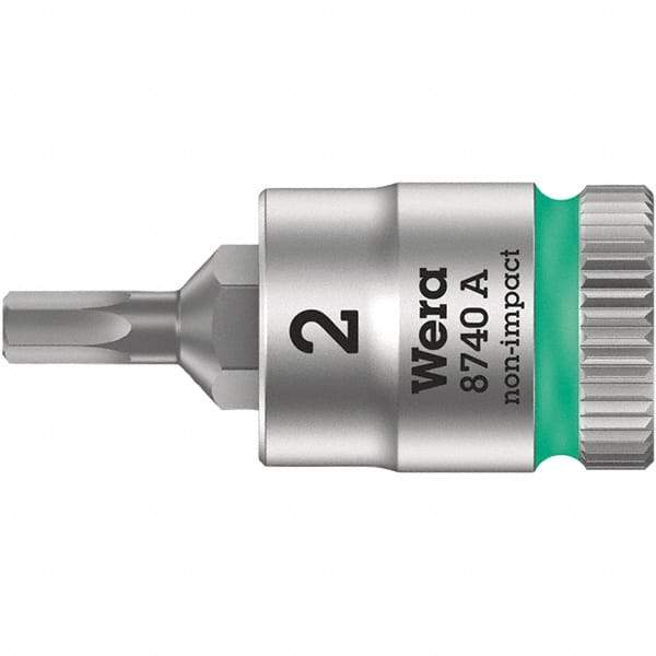 Wera - 1/4" Drive, 7/64" Hex Bit Socket - 3-3/4" OAL - Exact Tool & Supply